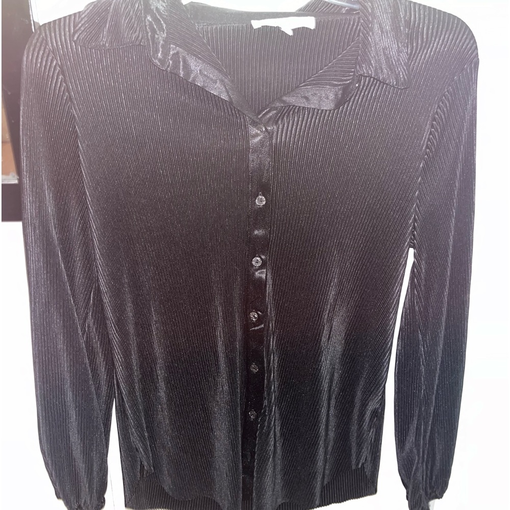 Black ribbed long sleeve
